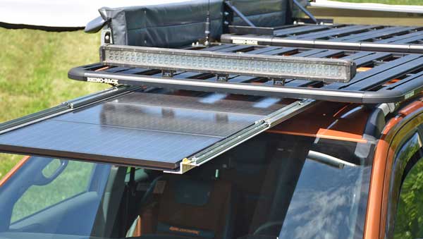 Solarpanel am Ford Ranger