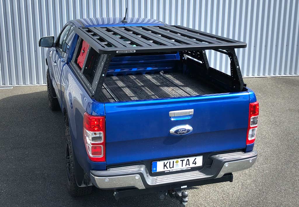Ford Ranger mit Taubenreuther Muli-Rack hoch mit Plattform